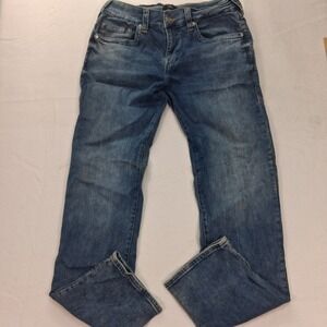 True Religion Jeans Mens 34 Geno Relaxed Slim Blue Horseshoe EUC